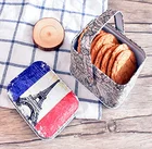 Wholesale small basket cookie tin box food storage biscuits tin packaging box candy tin box with handle