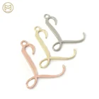 Pendant Zinc Alloy Pendants Small Zinc Alloy Round Custom Logo Engraved Silver Metal Charms Pendant