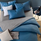 High quality 60S cotton soild multi colors cover bed sheet wholesale 4 pieces bedding set