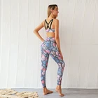 hot styles colorful snake printed high waist Breathable yoga suit for women fitness