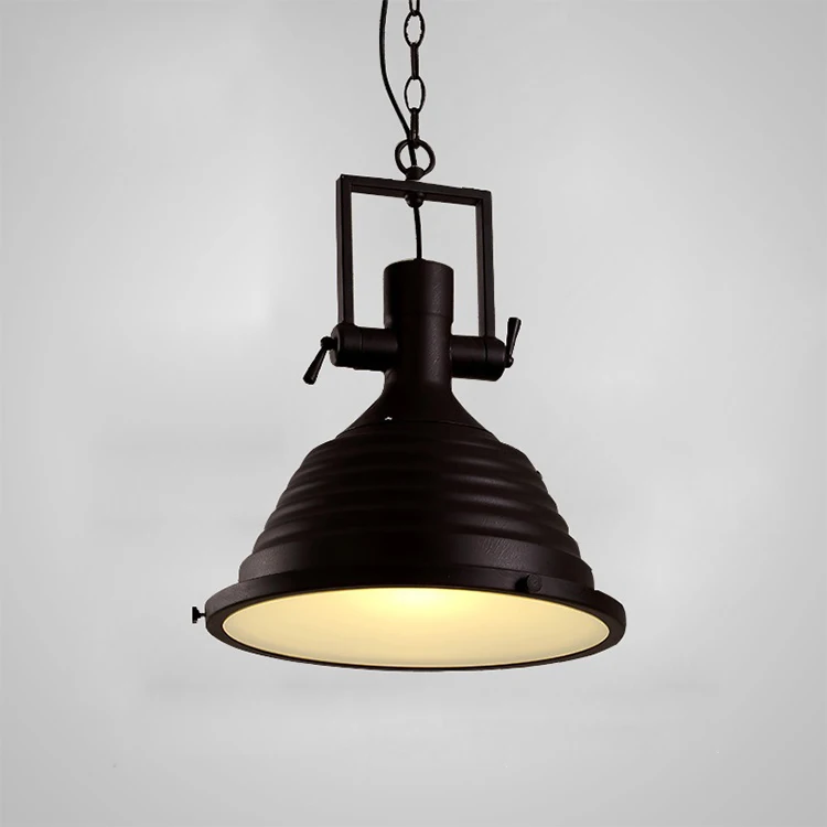 Retro industrial chandelier iron glass shade loft restaurant bar Pendant Lamp