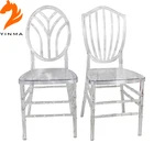 Factory wholesale resin chair wedding chair tiffany chair with cushion