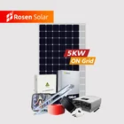 Rosen 5KW 10KW Home Power On Grid 5000W 10000W Solar Energy System Price
