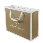Custom White Cardboard Gift Shopping Paper Bag