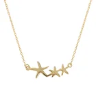 New style pendant star necklace Creative retro simple clavicle chain Gold plated jewelry necklace choker