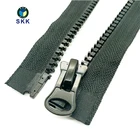 Zipper Plastic #8 Chunky Zipper Large Size Plastic Separating Zipper Open Ended For Garment