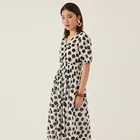 Summer new Korean fashion women's casual short-sleeve ladies dresses