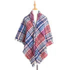 2019 hot selling Ladies Winter poncho microfiber casual Jacquard tassel Shawls Scarf sweater poncho