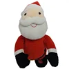 Custom made plush Christmas gift toy santa claus, merry Christmas plush doll Santa hat dancing and singing Santa Claus