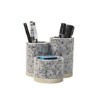 Manufacturers cheap custom pen holder desk marble pen holder