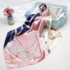 Custom design digital printed satin scarf 90x90 cheap hijab scarf