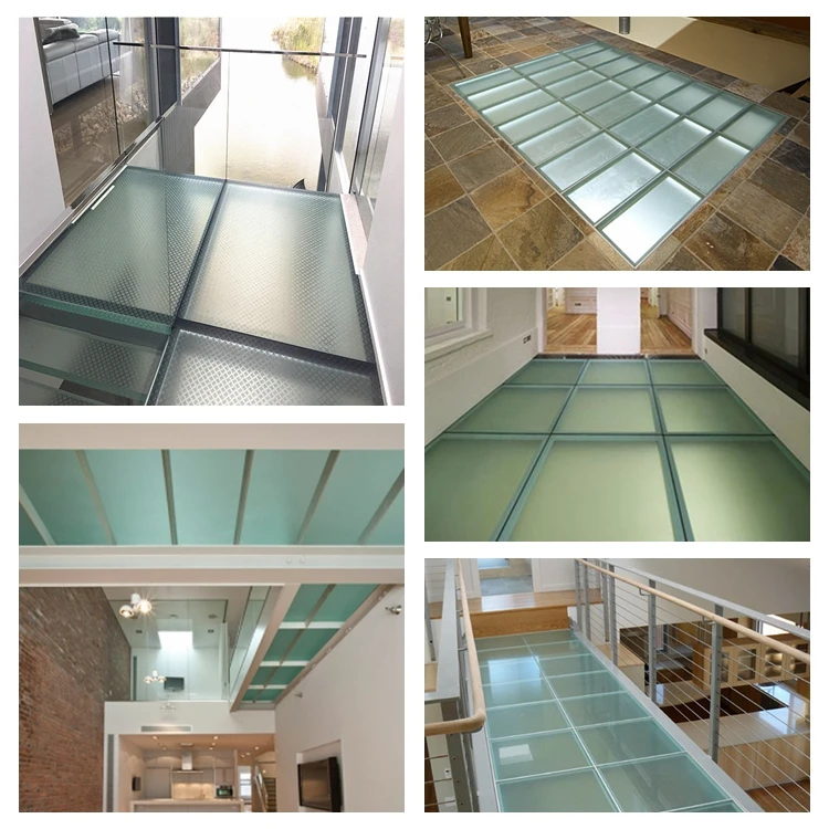 Structural Floor Glass Safety Clear Translucent Frosted Slip Proof Anti