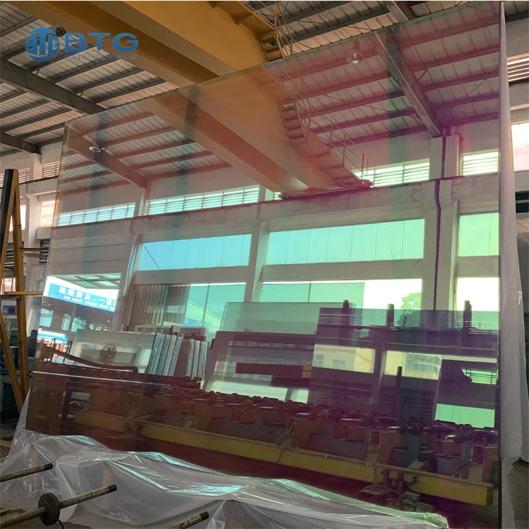 BTG high quality 12mm unbreakable clear dichroic tempered laminated glass factory price