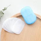 Mini-portable soap-paper home travel hand wash soap paper toilet soap wholesale
