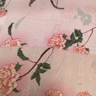 In Plain Polyester Floral Bubble Silk Chiffon Fabric Shrink-Risistant Cloth In Stock