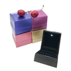 Eco led luxury ring packaging plastic jewelry box custom jewelry packaging box clear display packaging box jewelry