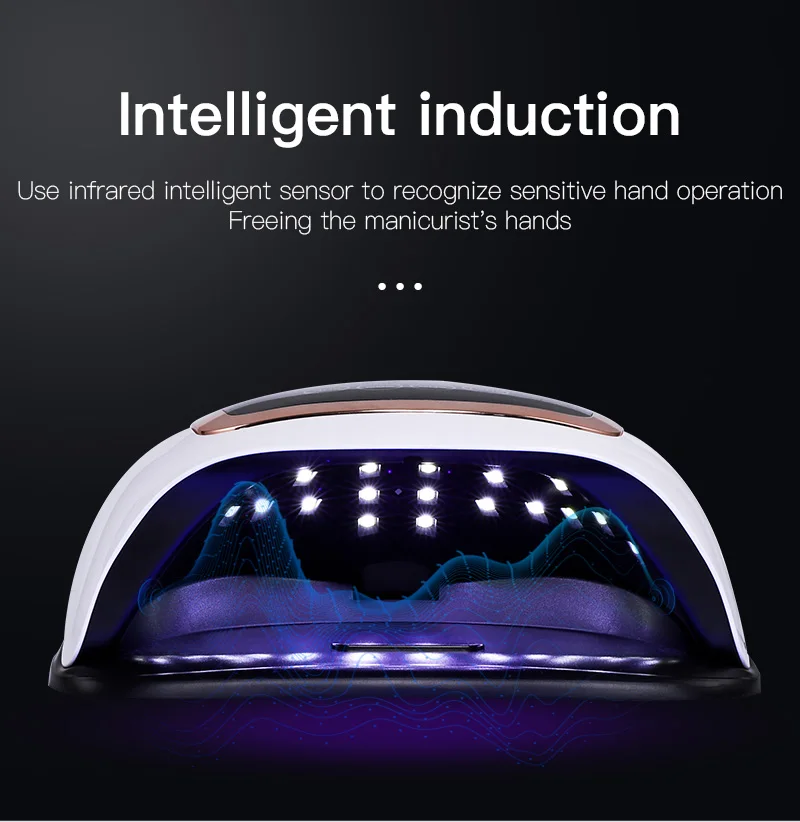 Blueque 168w Uv Led Nail Lamp Nail Dryer With 42pcs Beads Used In Nail