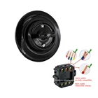 Black Ceramic Retro wall switch & socket,flush mounted vintage porcelain rotary light switch