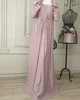 High quality stripe women arabic kaftan muslim dresses ladies indonesia islamic dress abaya