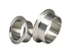Cheapest Sanitary stainless steel 316L 304 material ferrule fitting CNC machined ferrule coupling