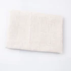 double lubricious feeling good quality cotton look 100% polyester linen look sheer curtain fabric