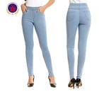 Blue Light Denim Jean Woman Jean Woman Cotton Jeans
