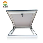 Popular manual open roof window with motorized/remote controlled skylight blinds