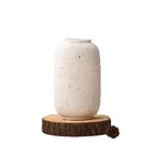Ceramic Vase 2020 Hot Selling Ceramic Spot Glaze Flower Modern Cream Matt Vase For Home Decor
