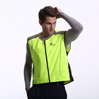 high vis sport safety reflective gilet with led light lighting flashing cycling vest sash for workman biking
