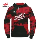 Custom Design Hoody Sweater High Quality Side Zipper 3D Hoody Sweatshirt