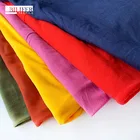 plain knitted stock microfiber milk fiber 95 polyester 5 elastane fabric for clothes