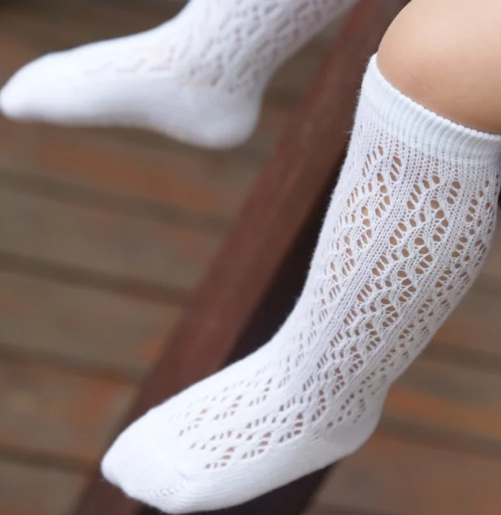 infant white knee socks