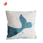 Cheap Wholesale Custom Sublimation Flip Magic Blank Sequin Throw pillow case