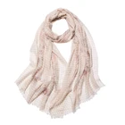 Simple Thin Women Stole waffle knitted solid cashmere scarf