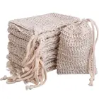 2019 amazon hot eco friendly natural zero waste mesh sisal saver pouch soap bags