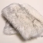 New Product 100% Polyester Soft Bulk Upholstery Faux Fur Fabric White-grey for Carpet
