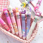 10 Multicolor Ballpoint Pen Retractable Gel Pen