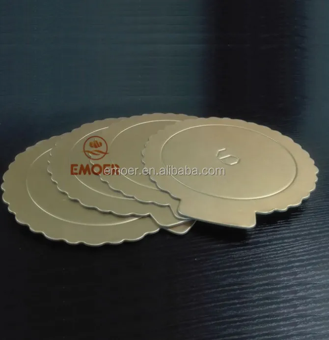 2019 paper gold color cake durm boards,wedding cake base, round