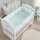 high quality 3d breathable mesh baby bed bumper in bedding set