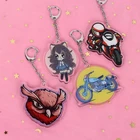 wholesale clear board custom gift logo shape anime keychain acrylic charm