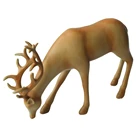 Home Decor Resin Bowing Reindeer Statue with Polyresin Deer Figurine Christmas Decoration