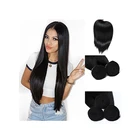 Wholesale 9a silky 4 bundles of 30 inch malaysian straight hair