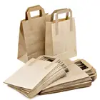 china supplier custom printed christmas gift paper bag with handle rope