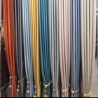 Wholesale 2019 Luxury Customized Solid High Density Imitated Silk Fabric Windows Curtain For Home And Hotel