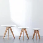 Mdf Material Table Wood Table Wood Modern Mdf Material 2 Pieces Coffee Table Small White Wood Base Coffee Table