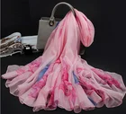 Scarf for Women Customized Ladies Silk Cotton Bandana Other Scarves Chiffon Shawl for Stylish Hijab Designer Scarfs