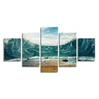 Fine 5 Panels Ocean Canvas Print Hotel Decorative Wall Art Seascapes