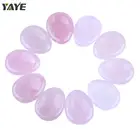 Quartz Rose Stone Natural Crystal Thumb Massage Worry for Sale