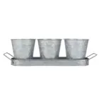 Garden Pots Garden Planter Pot Factory Hot Sale Power Coated Metal Garden Window Herb Garden Planter Pots
