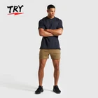 GB004 Wholesale Mens Fitness Shorts Custom Track Shorts With High Quality